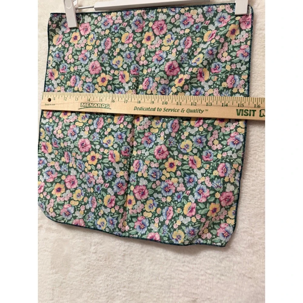 Vintage Quilted Bunny Rabbit Placemats and Floral Napkin Set Cottagecore 3pc